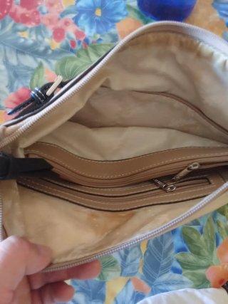 Bolso Francine Beige y Blanco