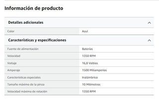 Taladro atornillador inalámbrico· Nuevo