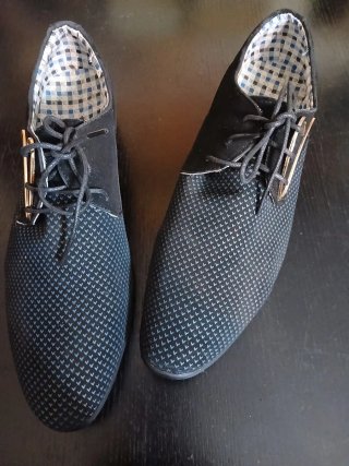 Zapatos de vestir negros y azules talla 43