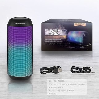 Altavoz Portátil Bluetooth 5.0 Luz LED · Nuevo