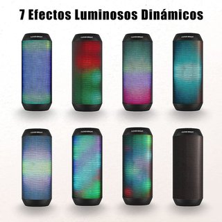 Altavoz Portátil Bluetooth 5.0 Luz LED · Nuevo