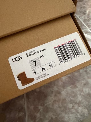 Botas UGG Beige con Lazo Marrón