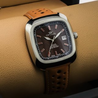 Reloj Optima Golfer Automático Marrón/Plata
