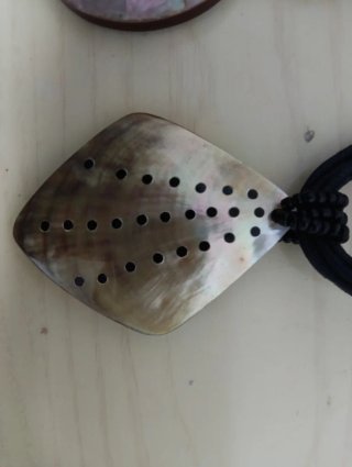 Lote Collares Bisutería Negro Naranja