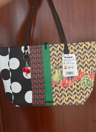 Bolso Desigual estampado frutas y lunares