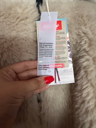 Chaqueta de esquí beige