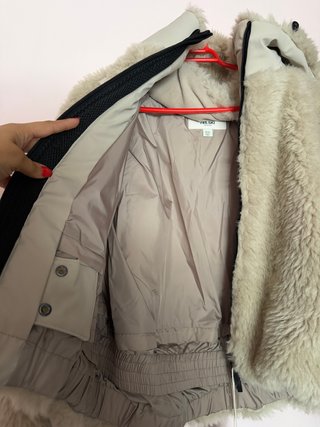 Chaqueta de esquí beige
