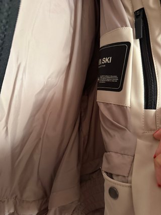 Chaqueta de esquí beige