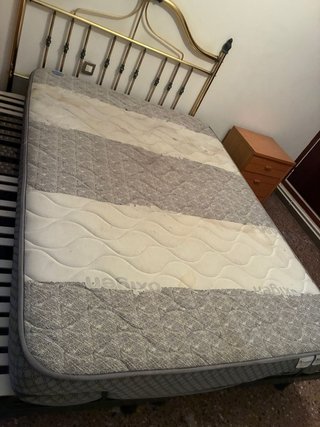 Colchón Matrimonio Tela Gris
