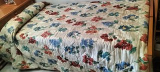 Colcha flores cama 90cm