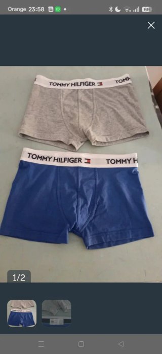Tommy Hilfiger Slips Chico Azul y Gris