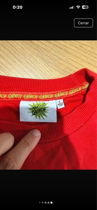 Sudadera Grinch Navideña Roja