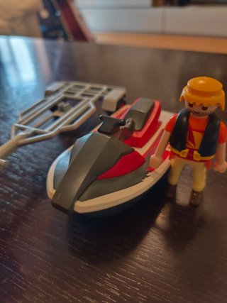 Coche y moto de agua Playmobil