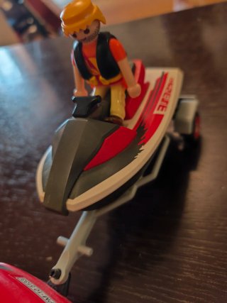 Coche y moto de agua Playmobil