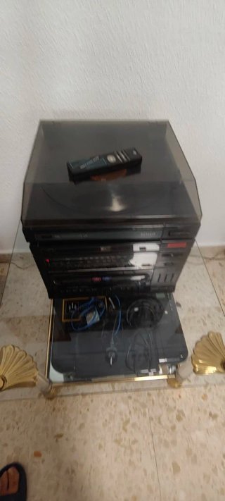 Equipo de música vintage.