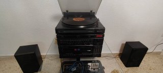 Equipo de música vintage.