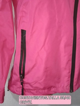 Cortavientos Crivit fucsia Talla 38/40