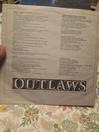 Outlaws - Ghost Riders LP Vinilo 1980