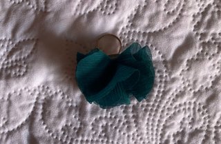 PARFOIS-Anillo con flor verde