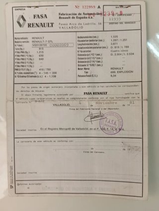 Renault 7GTL 1981