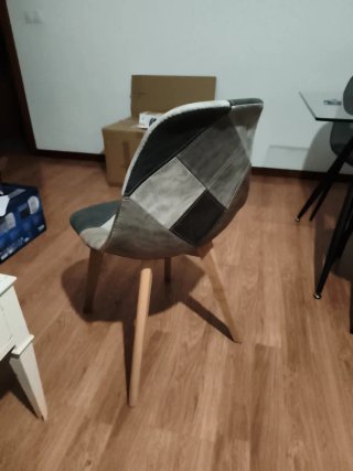 Silla Patchwork Cuero Sintético