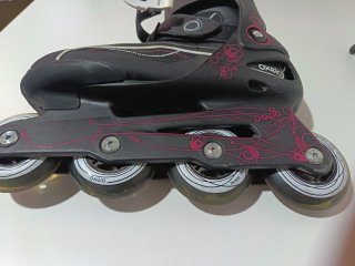 Patines en línea negros talla 38