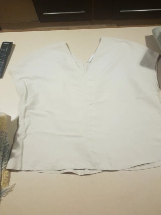 Conjunto falda y camisa beige/marrón
