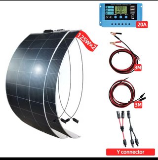 Placas Solares Camping 200W + Regulador
