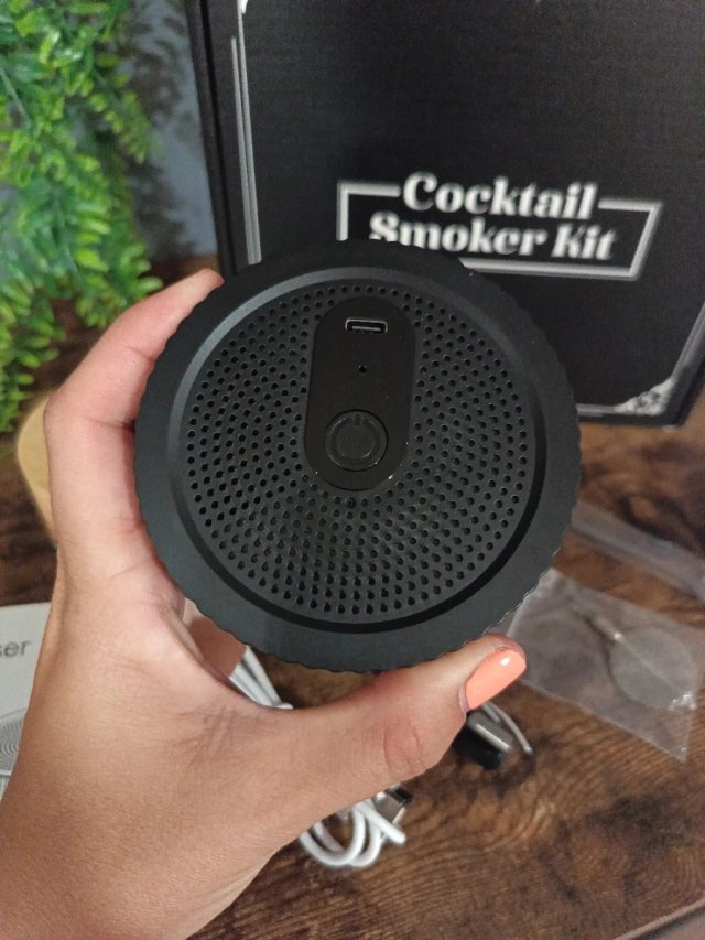 Ahumador Eléctrico para Cóctel Negro
