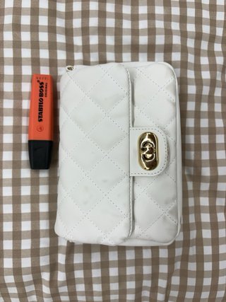 Bolso Pequeño Blanco Acolchado