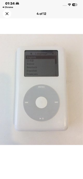 Apple iPod Classic 4ª Gen 20GB Plata