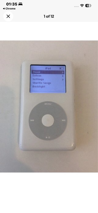 Apple iPod Classic 4ª Gen 20GB Plata