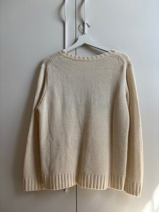 Jersey punto bandera EEUU beige