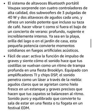 Altavoz Bluetooth luces LED RGB - Nuevo