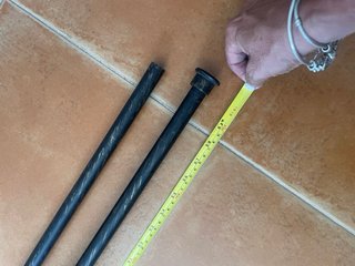 Barra de cortina de metal negra y dorado envejecid