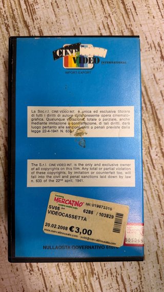 VHS La Meravigliosa Favola di Cenerentola