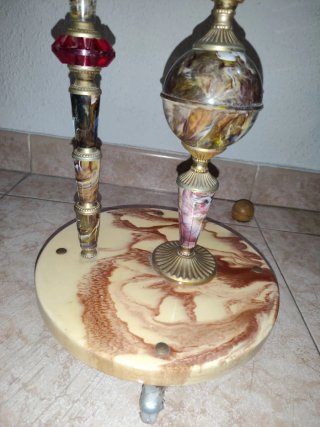Cenicero de pie con mesa vintage Años 60