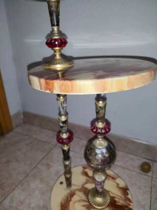 Cenicero de pie con mesa vintage Años 60