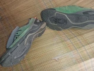 Zapatillas Shimano grises y verdes