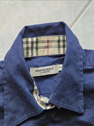 Camicia Burberry Donna Blu Navy S