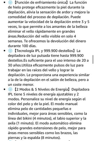 Depiladora Luz Pulsada IPL - Nueva a estrenar