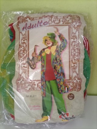 Disfraz Payaso Adulto Talla 52