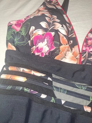 Costume intero culotte floreale