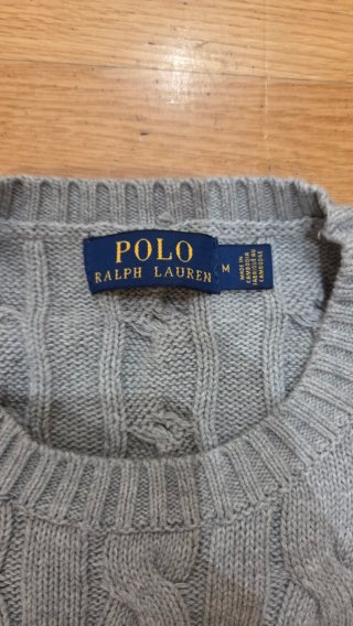 Jersey Polo Ralph Lauren Gris Trenzado