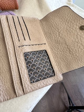 Maxi monedero taupe