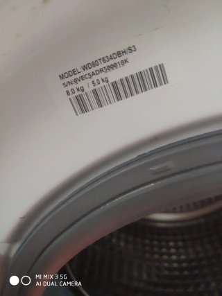 Lavadora/Secadora Samsung Blanca