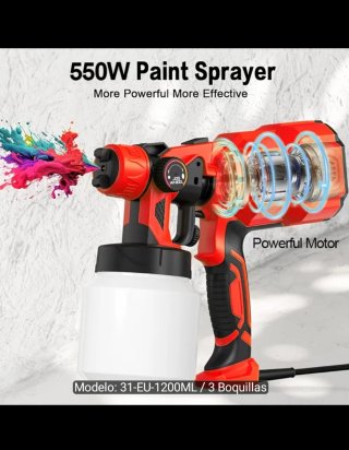 Pistola Pintura Eléctrica 1200ML