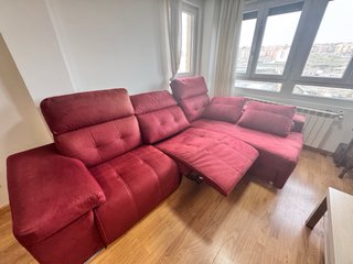 Sofá chaiselongue eléctrico