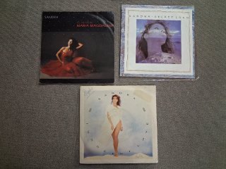 SANDRA: Lote 9 discos singles vinilo 7" 45 rpm