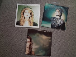 SANDRA: Lote 9 discos singles vinilo 7" 45 rpm